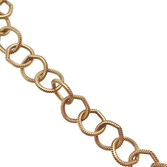 Vintage Tortolani Pendant Necklace, Gold Tone Tribal Warrior Pendant on Chain - Picture 5 of 11